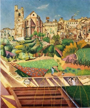 Joan Miro Painting - Montroig the church and the Joan Miro pueblo